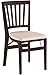 MECO Stakmore School House Wooden Folding Chairs with Padded Seats, Set of 2 - No Assembly Foldable Dining Chairs, Steel Folding Mechanism, Upholstered Cushion, Space-Saving, Fruitwood Frame