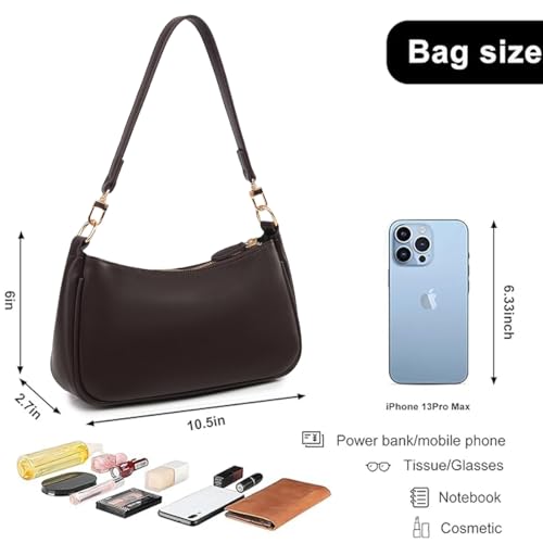 Shoulder Bag for women Crossbody Bags Retro Classic Small Hobo Purse Clutch Tote Handbags with Zipper Closure2