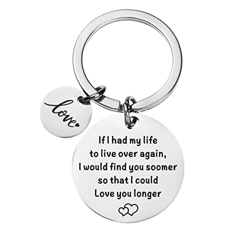 Anniversary Christmas Gifts Keychain for Couples If I Had My