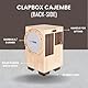 Clapbox Cajembe Cajon (4 Instrumente in 1) - Kautschukholz (H:50 W:30 L:30) 3 interne Snares, Natur