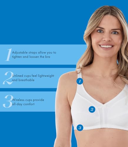 Image of Bestform Women's Comfortable Wireless Cotton Bra with Unlined Seamed Cups 5006825