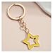 WOKEZ Mignon Porte-clés Étoile Jaune Porte-clés Émail Porte-clés Cadeaux D'amitié pour Femmes Filles Sac À Main Accessoire Bricolage Bijoux Faits À La Main (Size : 1)