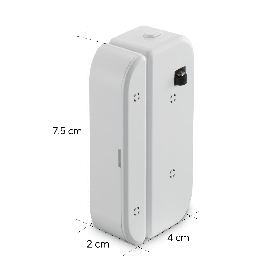 Hama Kontakt okienny WiFi (bez huba, czujnik okien/drzwi z zestykiem magnetycznym, alarm na telefon komórkowy, 2,4 GHz, darmowa aplikacja, zasilanie baterią) alarm okienny/drzwi