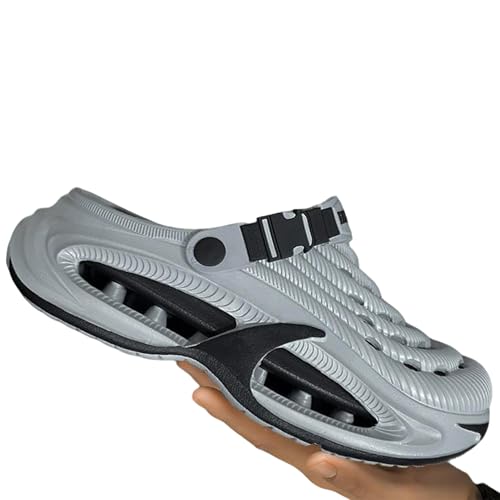 Unisex Garden & Beach Clogs with Arch Support - Slip On Waterproof Shoes for Men Women, Lightweight Comfort Outdoor Sandals for Gardening, Pool, Yard (Volcanic ash, Adult, Women, 9.5, Numeric Range, US Footwear Size System, 10, Medium)