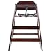 Excellante' Wooden High Chair, Walnut (Packaging May Vary)