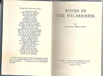 Hardcover Bones In The Wilderness Book