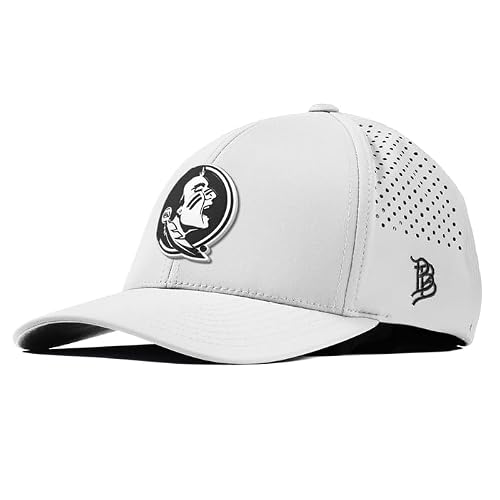 Branded Bills Officially Licensed x Florida State Seminoles White Curved Performance Vintage FSU Team Logo
