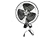 All ride Mini Ventilator 24V - Clip Ventilator für Auto und LKW - Mit Clip und 2 m langem Stromkabel - Zigarettenanzünder für Auto - Auto-Gadget und LKW-Zubehör - Schwarz/Silber