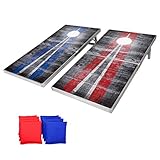 GoSports Classic Regulation Size Cornhole Set - Includes 8 Bean Bags & Rules
