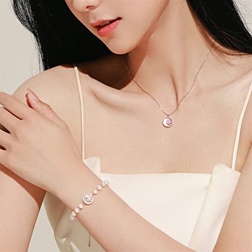 Collier fleur de cerise en argent 925 maille jaseron - 6