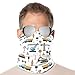 SEBNATAL Windproof Cute Construction Bulldozer Excavator Face Mask for Ski Motorcycle Accessories, Winter Neck Gaiter Warmer, Fashion Scarf for Men Women