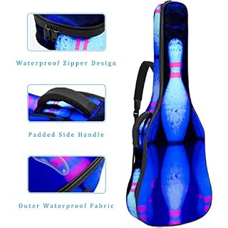 Housse de transport étanche pour guitare avec bandoulière réglable Jaune fruit citron Bleu, Multicolore 02, 42.9×16.9×4… - Les Beatles, Paul McCartney, John Lennon, RIngo Starr, George Harrison Housse de transport étanche pour guitare avec bandoulière réglable Jaune fruit citron Bleu, Multicolore 02, 42.9x16.9x4… – Image 4