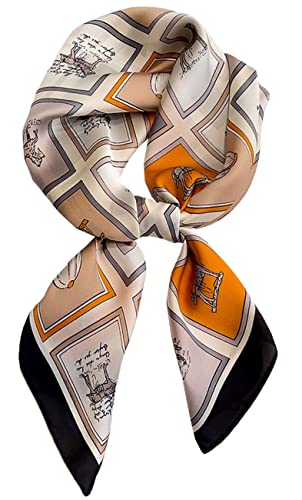 MAIRY Small Silk Scarf Women Square Scarf Scarves Printed Pattern Kerchief Neckerchief GB070199