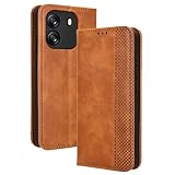 Lucyliy hülle Für schwarzview Wave 6C, Schützendes PU-Leder-Etui mit Kartenschlitzen & Halterfunktion für schwarzview Wave 6C Braun