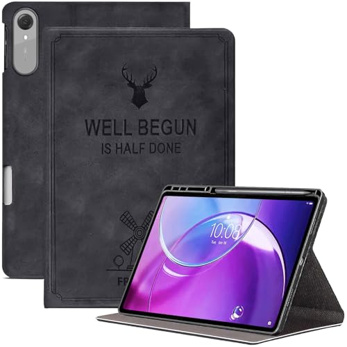 Image of ProElite Case Cover for Lenovo Idea Tab Pro 2nd Gen 13 inch 2026, Deer Flip case Cover for Lenovo Idea Tab Pro 2nd Gen 13 inch Case with Pen Holder [Auto Sleep Wake Feature], Black