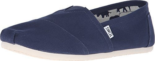 TOMS Men's Classic Canvas Slip On Navy 11.5