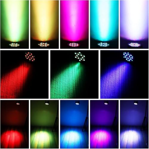 Rechargeable Par Can Lights U`King Wireless LED Uplights Battery Powered Uplighting with RGB 36W Stage Lighting Up Lights for Wedding DJ Disco Events Indoor Dance Party Church Live (4 Pack) by U`King - Image 8