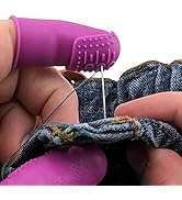 FLEX THIMBLE Finger Protectors [9-Pack] | Purple | 3X-Thick Tip THIK-FLEX (3) (Medium) | Standard...