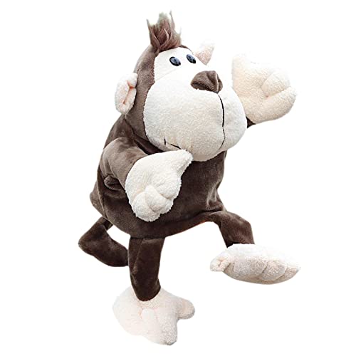 meias animais, mão da criança, Com boca móvel aberta macia 11.8 em fantoche desenho animado para nar