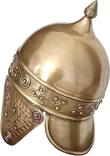 Medieval Knight Hand-Forged Celtic Viking Helmet, Metal Armor for LARP Cosplay Collection Reenactment