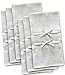 Brooklyn Bamboo #1 Men's Handkerchief Hankie 6 Pc Set White Soft, Durable, Absorbent Organic Bamboo