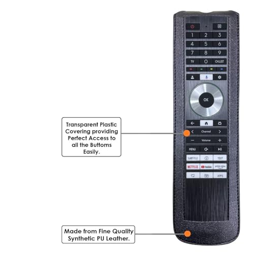 Image of Zaoma Remote Cover Case Pouch Compatible /Replacement for Toshiba TV M550NP Series 4K Ultra HD Smart QLED Google TV Remote Control Case (Black)