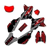 Gray Red Slick Graphics Kit fits Suzuki DRZ400SM Drz400s drz400 Supermoto DRZ