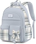 School Backpack for Teen Girls Bookbag: 15.6 Inch Cute Laptop Backpacks for Women Large College Backpack for Middle High School Students Computer Bag Aesthetic Travel Back Pack, Blue