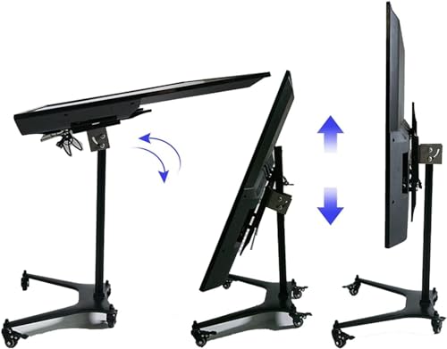 Soporte móvil ajustable para TV con ruedas miniatura 3