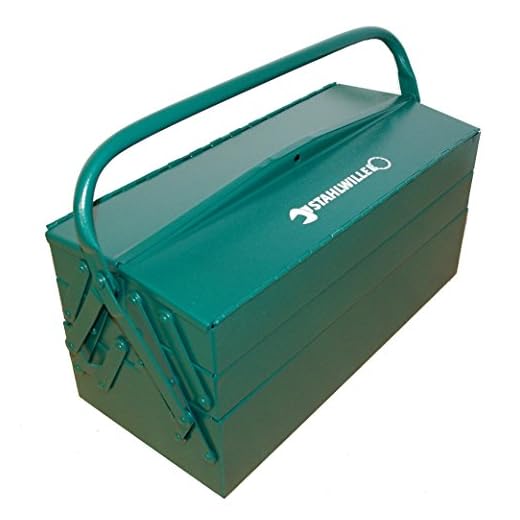 Stahlwille 81050000 83/09 verktygslåda med hänglås, 5 brickor, 200 mm längd, 200 mm höjd, 420 mm bredd