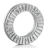 Wedge Locking Washer, Carbon Steel, Zinc Flake Coated, M10, 200 Pack