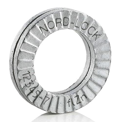Wedge Locking Washer, Carbon Steel, Zinc Flake Coated, M10, 200 Pack