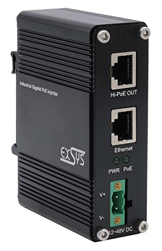 EX-60310 PoE+ Gigabit Injector 60W, Black