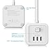 JSVER Cube Enchufe USB con 3 Puertos de USB y 3 Tomas...