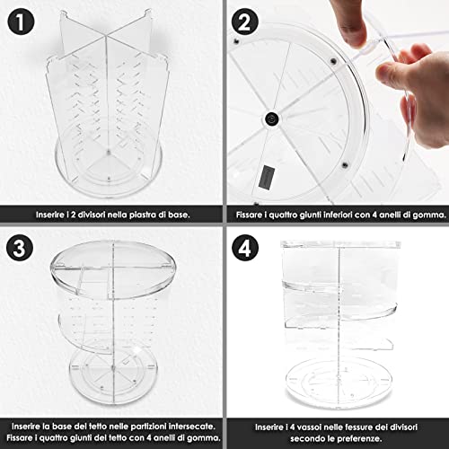 Auxmir Porta Trucchi Rotante DE1254