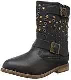  COOLWAY Navel, Botas Biker niña, Negro-Negro, 3 UK