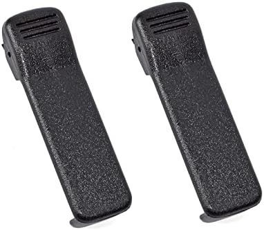 UAYESOK 2pcs Repalcement Radio HLN8255 Belt Clip Compatible with MOTOROLA CP040 CP200 CP140 CP150 GP300 GP88 DP1400 DEP450 GP3688 NNTN4497 NNTN4251 NNTN4970 NNTN4851 Walkie Talkie Two Way Radio
