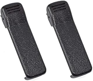 UAYESOK 2pcs Repalcement Radio HLN8255 Belt Clip Compatible with MOTOROLA CP040 CP200 CP140 CP150 GP300 GP88 DP1400 DEP450 GP3688 NNTN4497 NNTN4251 NNTN4970 NNTN4851 Walkie Talkie Two Way Radio