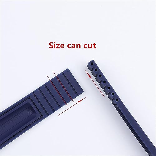Bracelet de montre nylon pour Navitimer World cuir véritable 24mm - 7