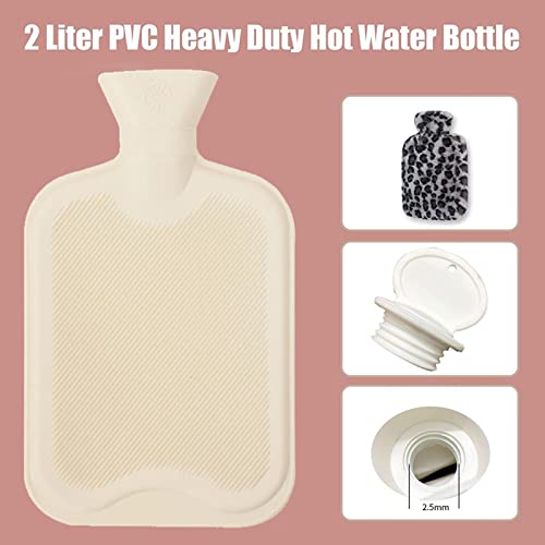 água quente do inverno - Garrafa água quente com capa pelúcia,Bolsa água quente cheia água com capa