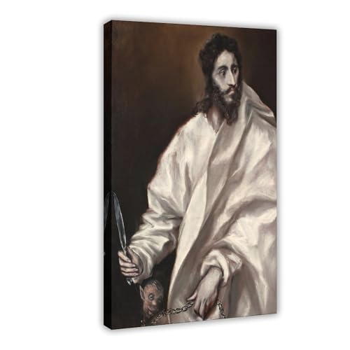 Toile de Saint-Barthélemy El Greco décoration murale salon et tableau bureau 30x45