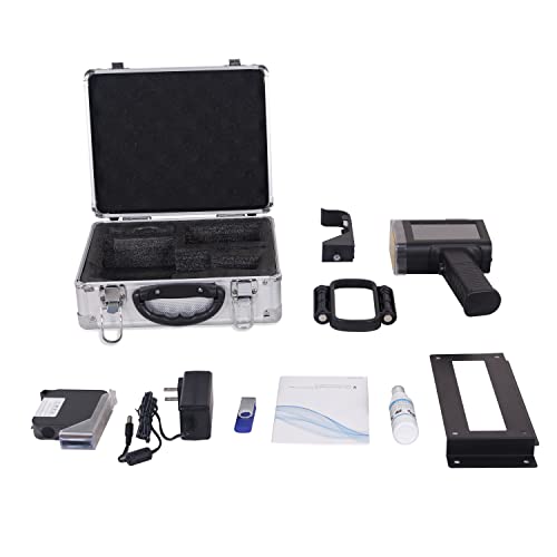 Uprintjet Handheld Inkjet Printer B35 Print Height 0.098-1" Handheld Printer For Variable Data Qrcode Barcode Logo Date Number Label Inkjet Printer With Solvent Quick Dry Ink For Almost Any Surfaces #TOP5