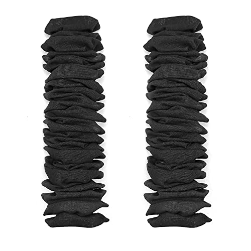 Image of ECUDIS 2 Packs Chandelier Chain Cover Cord Cover 6 Feet, Great for Lamps, Light Fixtures, and Desks, Cable Management, Black