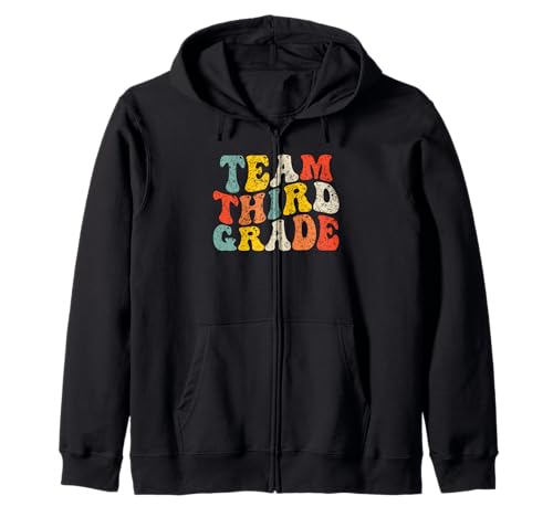 Team Third Grade Back to School Teacher Boys Kids 3rd Grade Sudadera con Capucha
