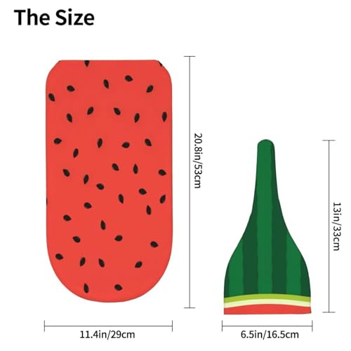 Image of Personality Watermelon Newborn Swaddling Blanket Beanie Hat Funny Blanket Sleeping Bag New Born Sleep Sacks for Boys Girls
