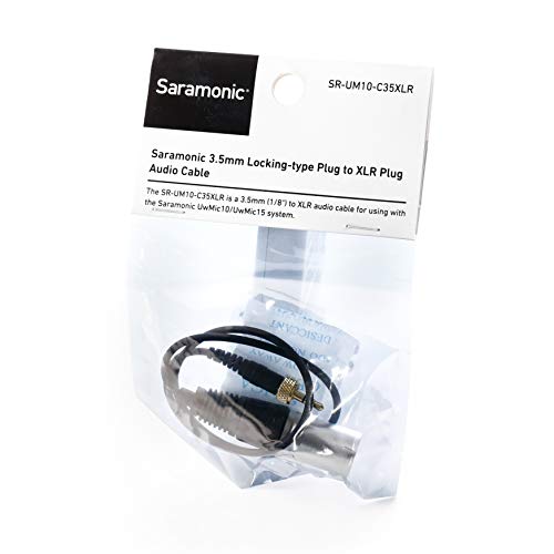 Saramonic Replacement Locking 1/8" To Xlr Male Output Cable For Saramonic Receivers (Sr-Um10-C35Xlr) #TOP2