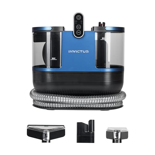 Genius Polsterreiniger Gerät Invictus F7 10 tlg., Waschsauger 1200 W, Fleckenreiniger, Nasssauger, für Teppich, Auto, Sofa, Vorleger Teppichreiniger, Nassreiniger Polstermöbel, großer Wassertank
