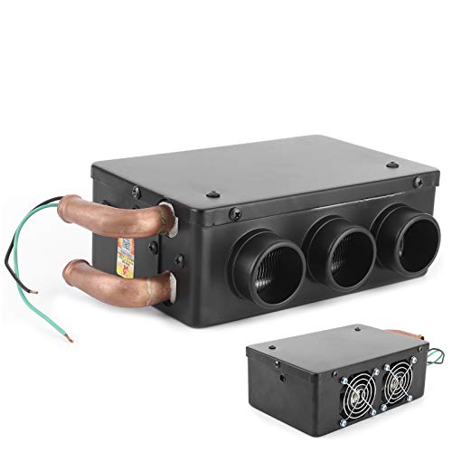 KIMISS Riscaldamento 12V per Auto + Riscaldatore per Auto, 12V 50W Scaldino Invernale Portatile a 3 Fori per Riscaldamento Rapido Antigelo Che Rimuove Il Basso Rumore Auto