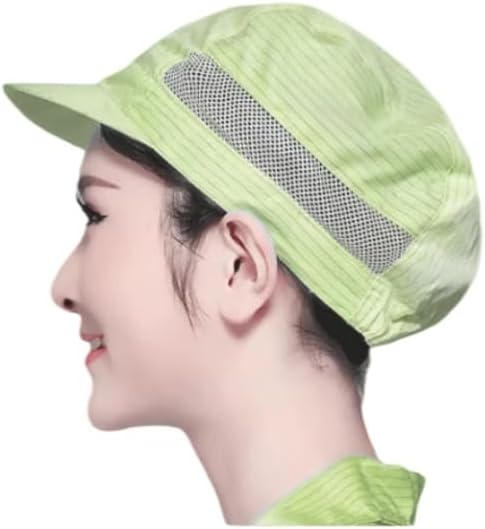 5 Pack ESD Work Caps with Side Mesh, Anti-Static Breathable Hats for Cleanroom & Factory