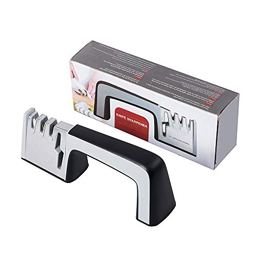 4-in-1 Kitchen Knife Sharpener,4-Stage Knife AccessoriesHelps Repair Professional Knife Sharpening Tool for Kitchen Knives